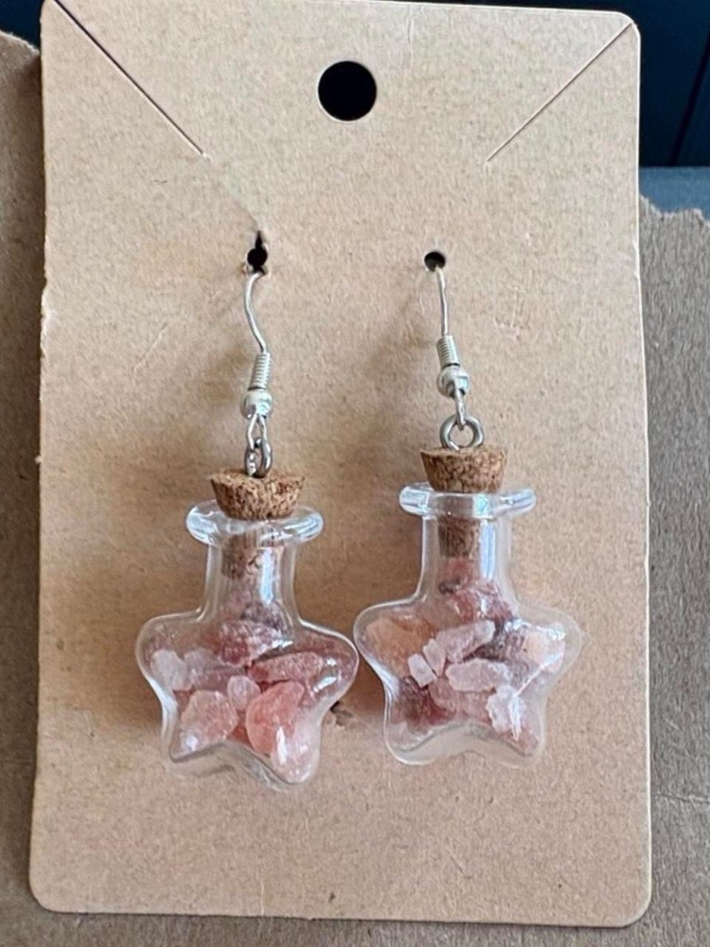 Star Bottle Drop Earrings